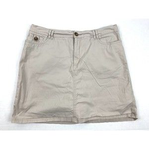 Croft & Barrow Stretch Classic fit Skort Size 14 Tan W33xL17,5